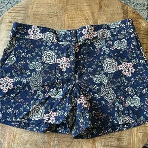 Navy Floral Loft Shorts